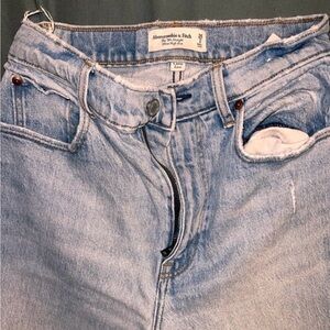 Abercrombie and fitch 90s ultra high rise straight, curve love